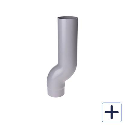 Plastmo nedførsel, PVC, grå