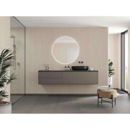 Fibo Wood vådrumspanel med 5 x 240 cm fliselook, 10 x 600 x 2400 mm, light wood