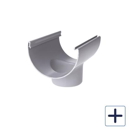 Plastmo tudstykke, PVC, grå