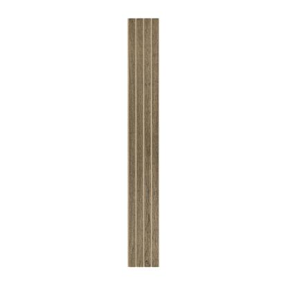 I-Wood Medio+ 4-lamel akustikpanel, sort olieret, beige filt og lys kerne, egefiner, 16 x 300 mm