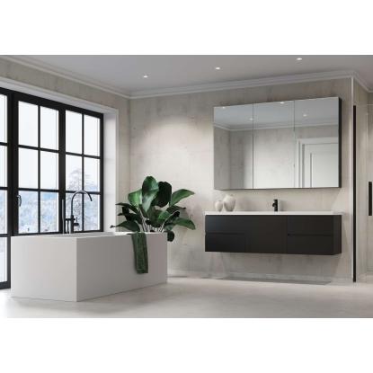 Fibo Cement vådrumspanel med 60 x 40 cm fliselook, 10 x 600 x 2400 mm, lentini light stone