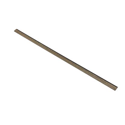 I-Wood afslutningsliste til 4-lamel akustikpanel, sort olieret, sort filt og sort kerne, egefiner, 17 x 67 mm