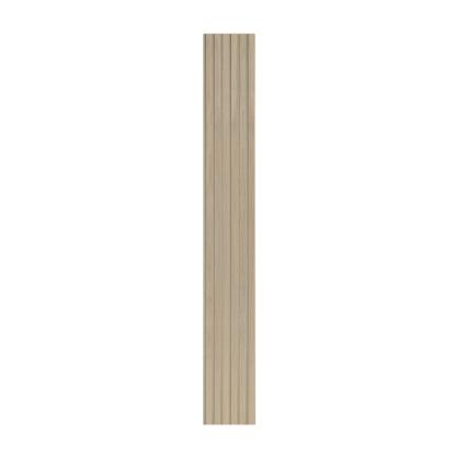 I-Wood Basic Original akustikpanel, hvid olieret, beige filt og lys kerne, egefiner, 16 x 300 mm 