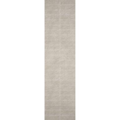 Fibo Stone vådrumspanel med 30 x 10 cm fliselook, 10 x 600 x 2400 mm, grey sahara stone