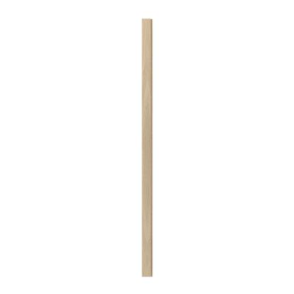 I-Wood afslutningsliste til 3-lamel akustikpanel, hvid olieret, beige filt og sort kerne, egefiner, 17 x 92 mm