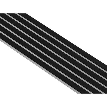 I-Wood Basic Original akustikpanel, sortmalet, grå filt og sort kerne, egefiner, 17 x 300 mm 