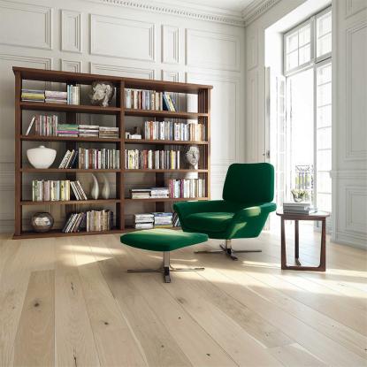 Moland Castle Collection Classic Burghley Wideplank plankegulv, eg, hvid olie