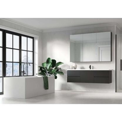 Fibo Stone vådrumspanel, 10 x 600 x 2400 mm, bianco marble silk