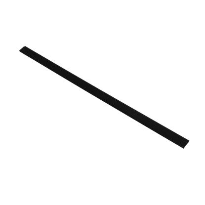 I-Wood afslutningsliste til 3-lamel akustikpanel, sortmalet, sort filt og sort kerne, egefiner, 17 x 92 mm