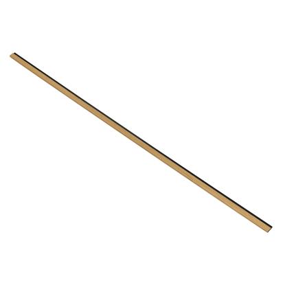 I-Wood afslutningsliste til akustikpanel, klar olieret, sort filt og sort kerne, egefiner, 17 x 42 mm