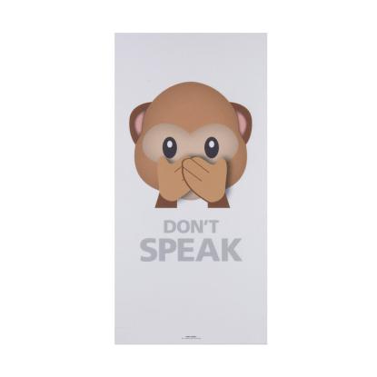 Art Acoustic don't speak abe akustikbillede, 600 x 1200 mm, hvid 