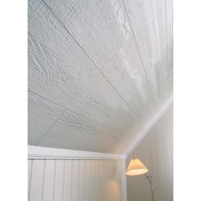 Huntonit Plankett loftplade, 11 x 280 x 1800 mm, hvid - 2,02 m²
