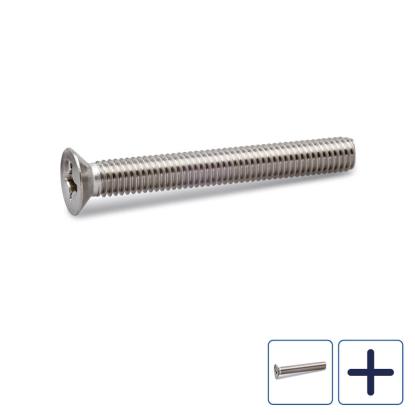 FAST maskinskrue med undersænket hoved, rustfri A4, 5,0 mm