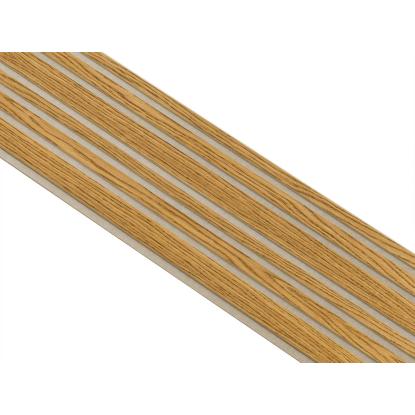 I-Wood Basic Mixed akustikpanel, brun olieret, beige filt og lys kerne, egefiner, 16 x 300 mm 