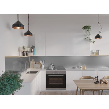 Fibo Kitchen Board vægplade, 10 x 600 x 580 mm, steel metal - 2 stk.