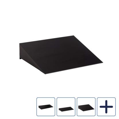 Allux skråtag til PC2 systempostkasse, sort