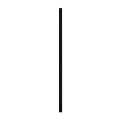 I-Wood afslutningsliste til 4-lamel akustikpanel, sortmalet, sort filt og sort kerne, egefiner, 17 x 67 mm