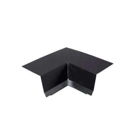 Tagfod, 100 mm, indvendigt hjørne, sort, 270° vinkel