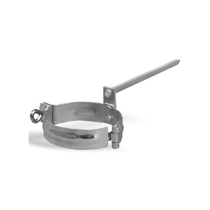 Plastmo Retro Zink rørholder til mur, galvaniseret stål, Ø80 mm
