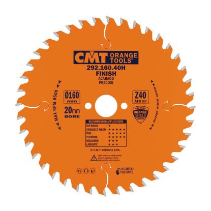 CMT rundsavsklingesæt til træ, Z24-40-40 W, Ø160 x 2,2 x 20 mm