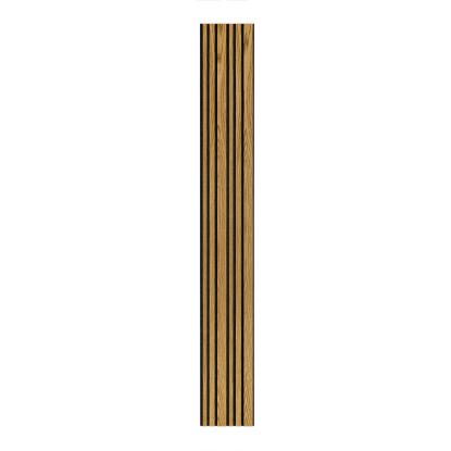 I-Wood Medio+ Mixed akustikpanel, brun olieret, sort filt og sort kerne, egefiner, 17 x 300 mm