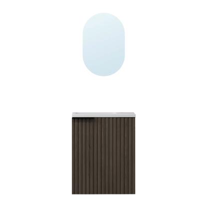 Nortiq Verona One-Box badmøbel med vask og spejl, træ, 40 cm