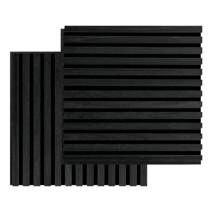 FibroTech Square akustikpanel, 520 x 520 mm, Black Oak - 2 stk.