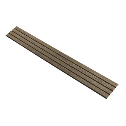I-Wood Medio+ 4-lamel akustikpanel, sort olieret, sort filt og lys kerne, egefiner, 16 x 300 mm