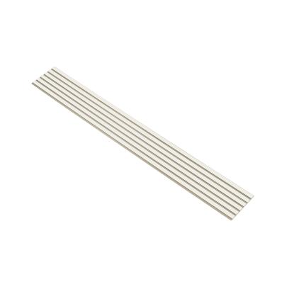 I-Wood Medio+ Original akustikpanel, hvidmalet, beige filt og lys kerne, folie, 16 x 300 mm