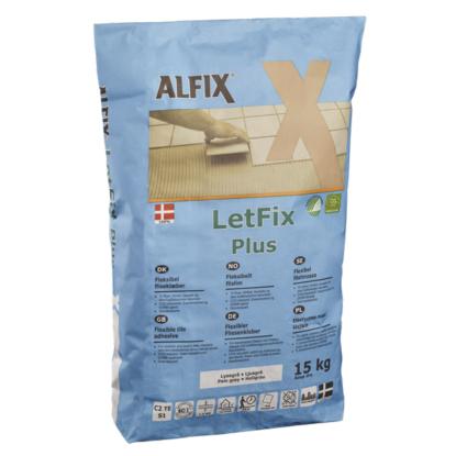 Alfix LetFix Plus fliseklæber, lys grå - 15 kg
