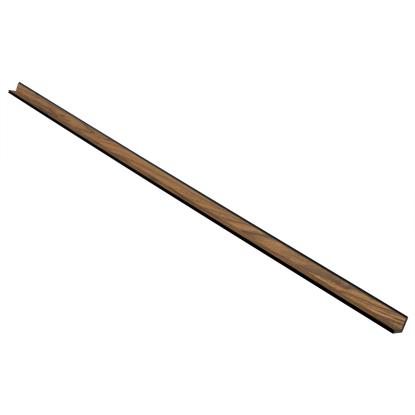 I-Wood UniPanel indvendigt hjørne, klar olieret, sort kerne, valnøddefiner, 17 x 55 x 2780 mm