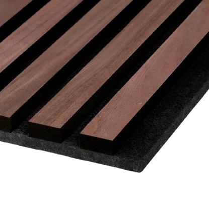 FibroTech PREMIUM akustikpanel, 605 x 2440 mm, walnut