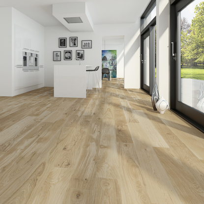 Moland Castle Collection Classic Burghley Wideplank plankegulv, eg, hvid olie