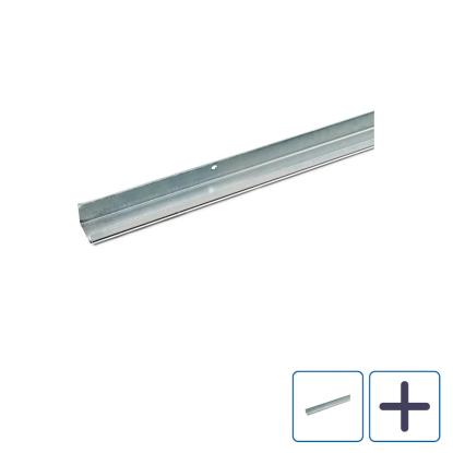 Habo SF-20/30 skydedørsskinne, elgalvaniseret