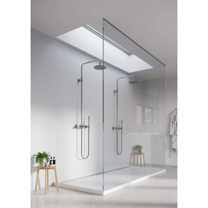 Fibo Basic vådrumspanel uden fugefræsning, 10 x 600 x 2400 mm, white silk