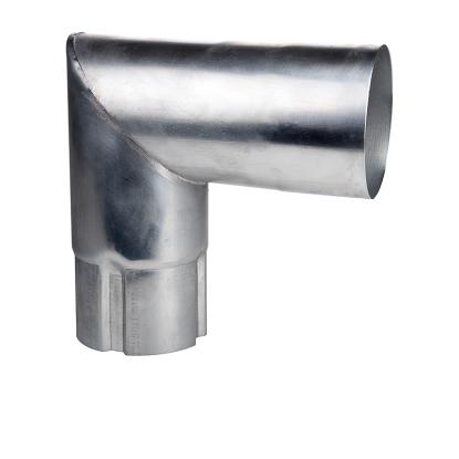 Plastmo Zink knærør, 90°, Ø75 mm