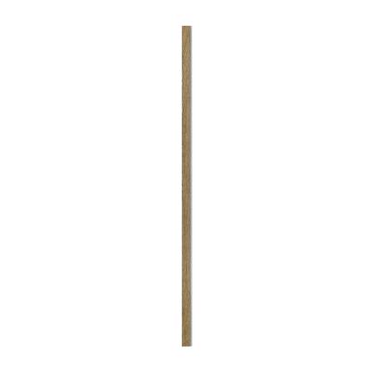 I-Wood afslutningsliste til 4-lamel akustikpanel, mørkebrun olieret, grå filt og lys kerne, egefiner, 16 x 67 mm