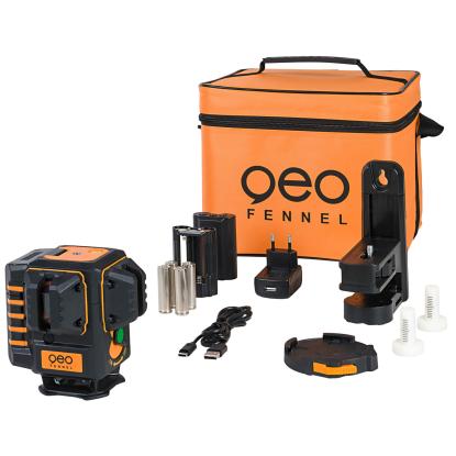 geo-FENNEL Geo4-XR GREEN selvnivellerende krydslinjelaser med 4 laserkryds