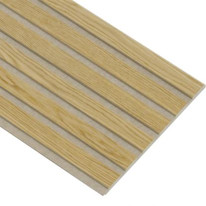 I-Wood Basic Original akustikpanel, klar olieret, beige filt og lys kerne, egefiner, 16 x 300 mm 
