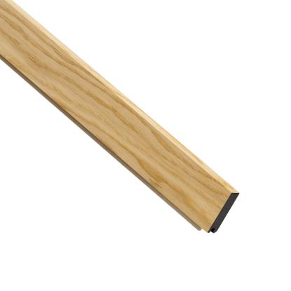 I-Wood UniPanel afslutningsliste, klar olieret, sort kerne, egefiner, 17 x 55 x 2780 mm