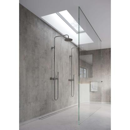 Fibo Cement vådrumspanel med 60 x 30 cm fliselook, 10 x 600 x 2400 mm, lentini grey stone