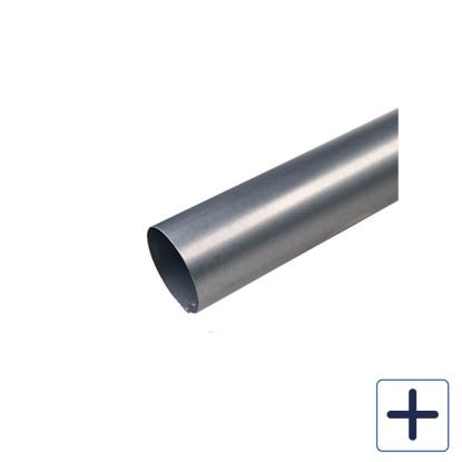 Plastmo Stål Plus nedløbsrør, 3 meter