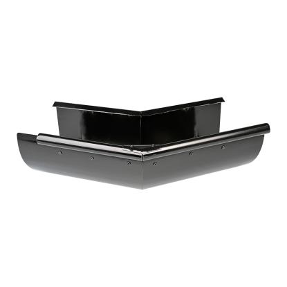 Plastmo Sort Stål Arkitekt udvendig gering, 1/4 rund, 45°
