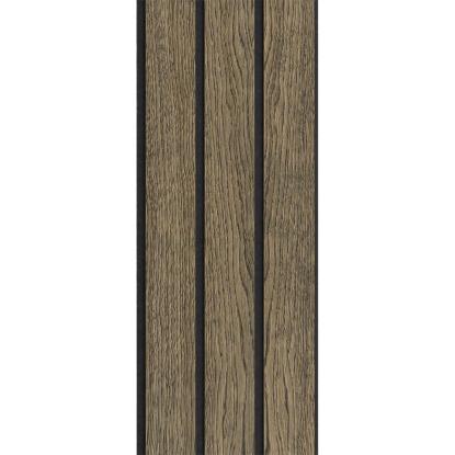 I-Wood Medio+ 3-lamel akustikpanel, sort olieret, sort filt og sort kerne, egefiner, 17 x 300 mm
