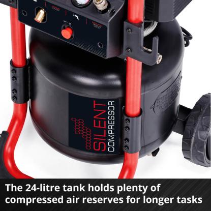 Einhell TE-AC 240/24 Silent kompressor, 10 bar, 24 liter