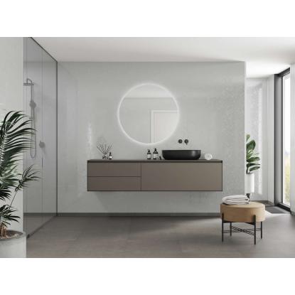 Fibo Basic vådrumspanel uden fugefræsning, 10 x 600 x 2400 mm, ivory high gloss
