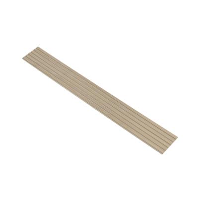 I-Wood Medio+ Original akustikpanel, hvid olieret, beige filt og lys kerne, egefiner, 16 x 300 mm