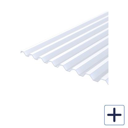 Plastmo JumboLite trapezplade, klar, bredde 106 cm
