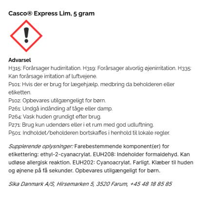 Casco ekspreslim med pensel - 5 gram