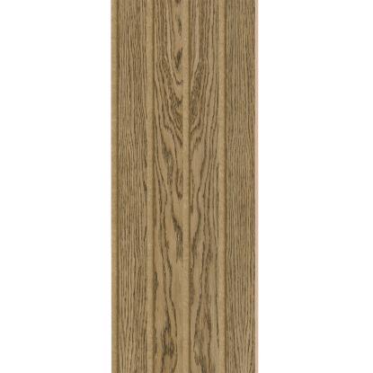 I-Wood Basic 4-lamel akustikpanel, mørkebrun olieret, brun filt og lys kerne, egefiner, 16 x 300 mm 